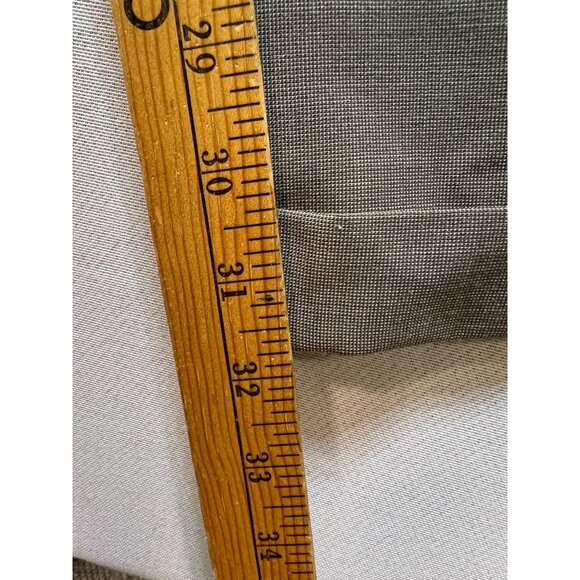 Stafford Men's Washable Wardrobe Wool Dress Pants Pleated Front Size 40x32 Khaki - Picture 8 of 10